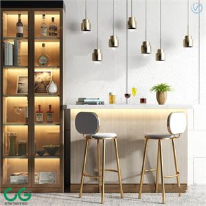 modern bar bar chair 3d model